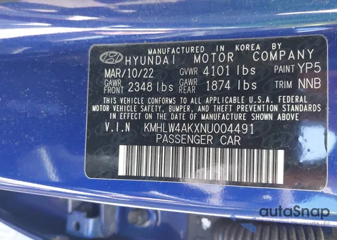 2022 Hyundai Elantra N from USA, damaged, VIN KMHLW4AKXNU004491